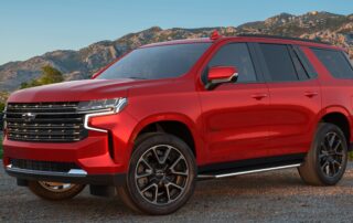 red chevy tahoe full size suv